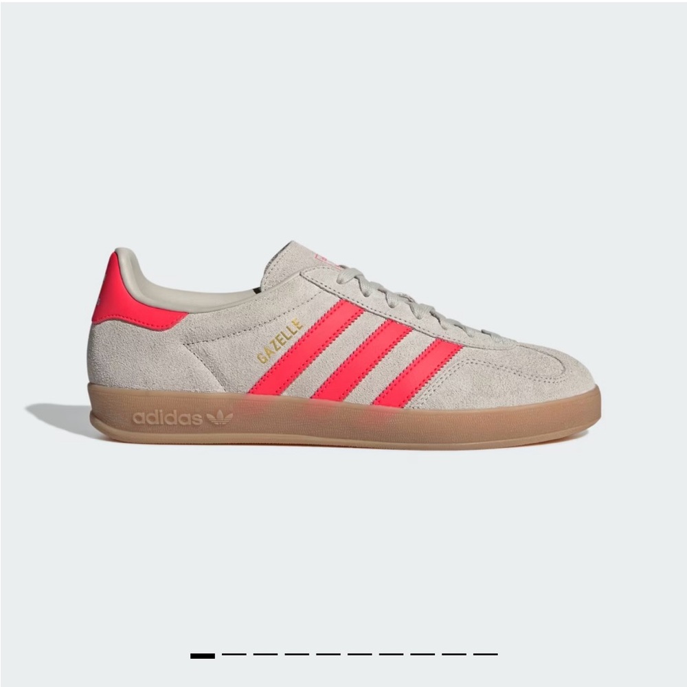 Adidas Gazelle indoor unisex Shoes - Gray and Pink